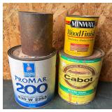 Lot (4) Cans Used Paint