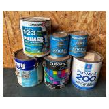 Lot (6) Cans Used Paint