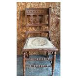 Vintage wooden table chair (33in height)