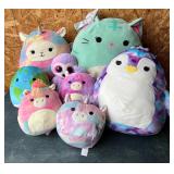 Lot, (8) Squishmallows