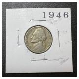 1946 Jefferson Memorial Nickel