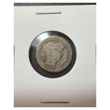 1908 Silver Barber Dime