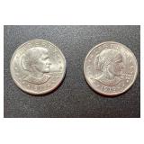 Lot, (2) 1979 Susan B Anthony Silver Dollar Coins