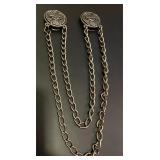 Harley Davidson Vest Clips w/Double Chains