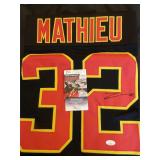 Tyrann Mathieu Kansas City Cheifs Jersey Auto JSA