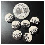 Lot (8) Vintage Political/Campaign Pin-Back Button