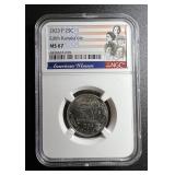 2023 P 25c Edith Kanaka ole MS67 NGC