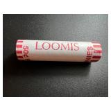 Roll of Loomis Uncirculated Shield Pennies