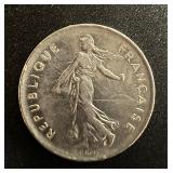 1971 Republique Francaise 5 Francs