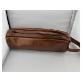 Men's Vintage Brown Leather Toiletry Bag