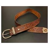 Vintage Tooled Eagle Silver Creek Collection Brown