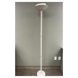Vintage 1990s Halogen Beige Torchiere Floor Lamp