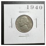 1940 Jefferson Memorial Nickel