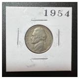 1954 Jefferson Memorial Nickel