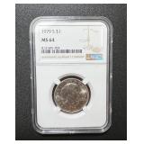 1979 S Susan B Anthony Silver Dollar MS64 NGC