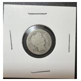 1904 Silver Barber Dime