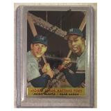 Mickey Mantle/Hank Aaron 1997 Topps Refractor Peel
