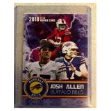 Josh Allen 2018 Rookie Gems Gold Rookie card