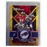 Josh Allen 2018 Rookie Gems Gold rookie card
