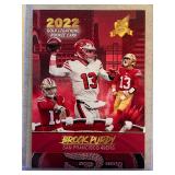 Brock Purdy 2022 Gold LIghtning rookie card