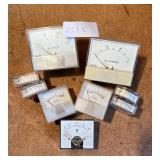 Lot (9) AC/DC meters