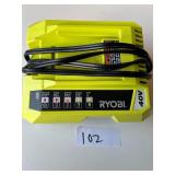 RYOBI 40 volt lithium battery charger