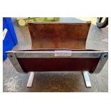 Brown Leather Firewood Holder