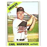 1966 TOPPS CARL WARWICK CARD