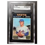 1971 TOPPS TUG MCGRAW #618 SGC AUTHENTIC