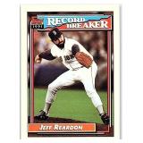 1992 Topps - Record Breaker Jeff Reardon
