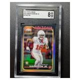 MARVIN HARRISON JR 2024 TOPPS REFRACTOR SGC 8