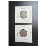 Lot, (2) 1910/1911 Liberty Head V Nickels