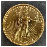 2015 American Gold Eagle Liberty 1/10 Oz Gold Bull