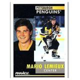 CARD #1 1991 PINNACLE HOF MARIO LEMIUEX