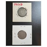 Lot, (2) Coins Liberty Head V Nickels