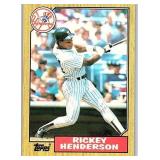 1987 TOPPS HOF RICKEY HENDERSON CARD