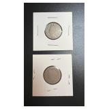 Lot, (2) Liberty Head V Nickels