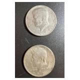 Lot, (2) Kennedy Half Dollars