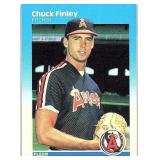 ROOKIE CARD 1987 FLEER CHUCK FINLEY