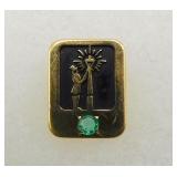 14k Gold LampLighter Lapel Pin Tie Tack