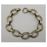 Vintage Sterling Silver Link Bracelet 21.3g