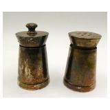 Black Starr Gorham Sterling Salt Shaker Pepper Mil
