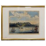 ca 1671 Colored Engraving T Fort Tacaray Ogilby