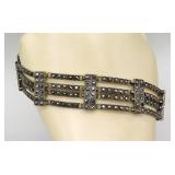 Sterling Art Deco Marcasite Bracelet