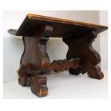 19th c Rustic Italian Trestle Stool