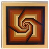 MCM Letterman Artmaster Serigraph Painting 37"