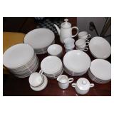 Noritake Lorelei Bone Dinnerware & Coffee Pot etc