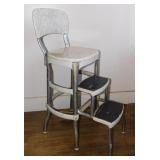 Mid Century Cosco Kitchen Step Stool Utility Chair