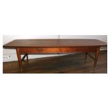 Lane MCM Surfboard Coffee Table w Drawer 56"