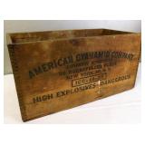 American Cyanamid Co Explosives Crate 30 Rock NY